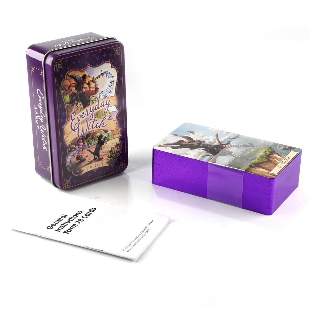 Tarot Cards Deck With Guidebook - 10.3*6cm todos os dias bruxa tarô