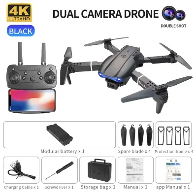 E99 K3 Pro 4K Drone Dobrável C - Fpv Brushless Rc Drone 4K avaliação e preço