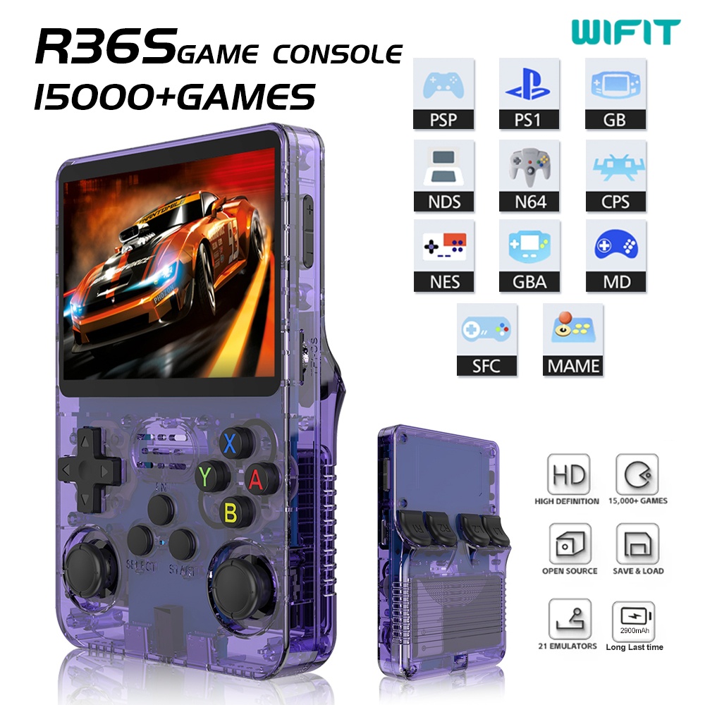 Console de jogos portátil R36s - Retro Handheld Game Console R36S avaliação e preço