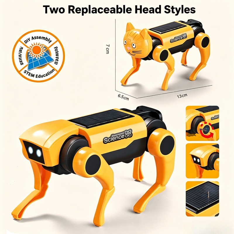 Kit de Montagem de Cão Mecânic - Stem Solar Robot Kit For Kids avaliação e preço