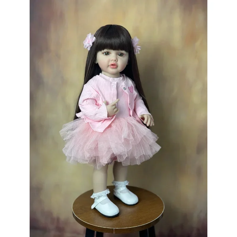 Boneca realista de 22 polegada - Reborn Baby Doll Silicone Realistic avaliação e preço