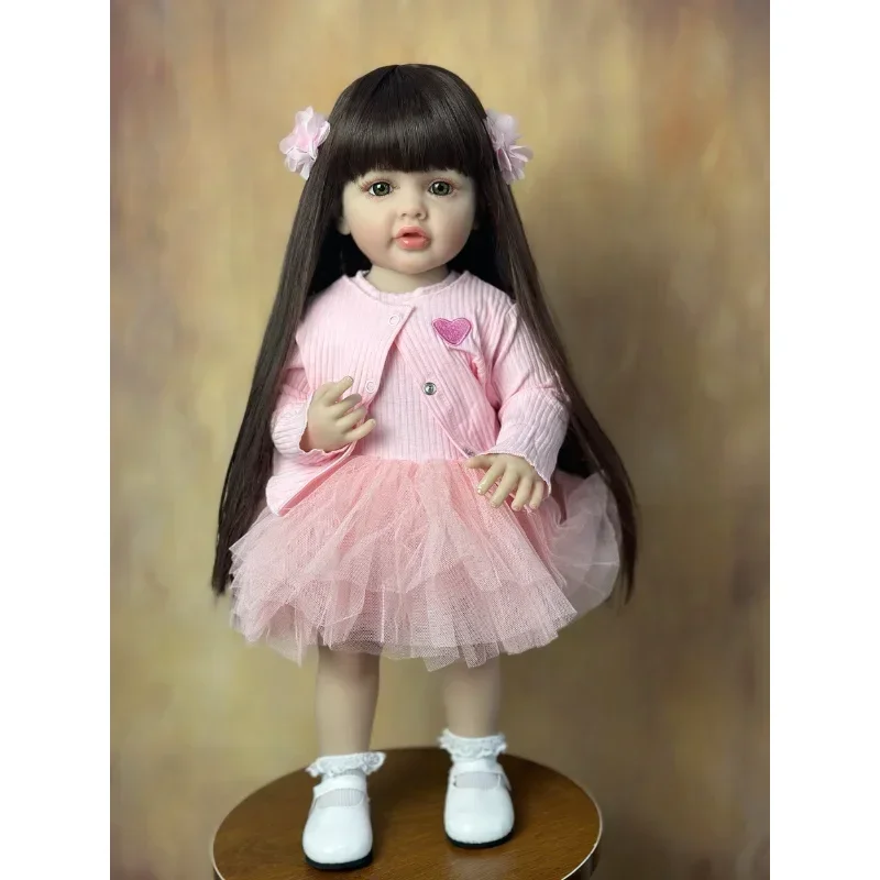 Boneca realista de 22 polegada - Reborn Baby Doll Silicone Realistic avaliação e preço