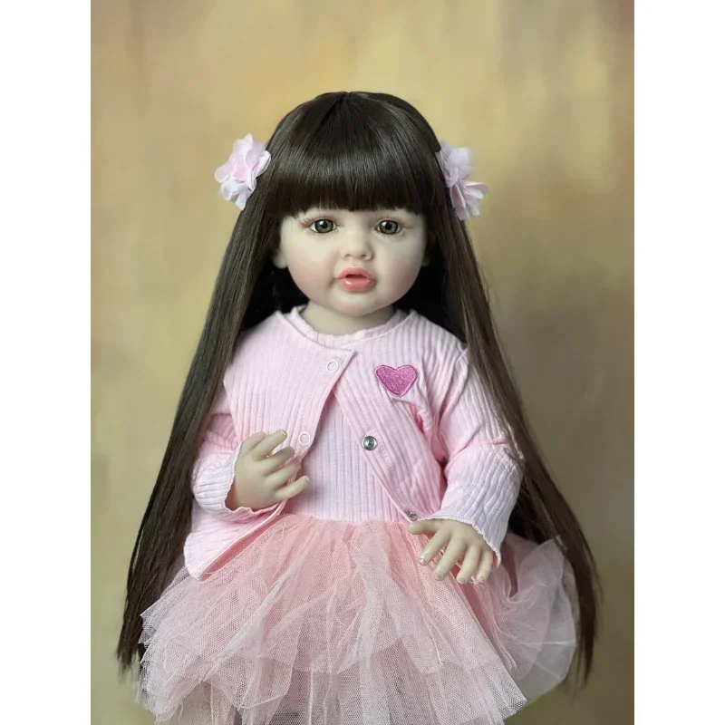 Boneca realista de 22 polegada - Reborn Baby Doll Silicone Realistic avaliação e preço